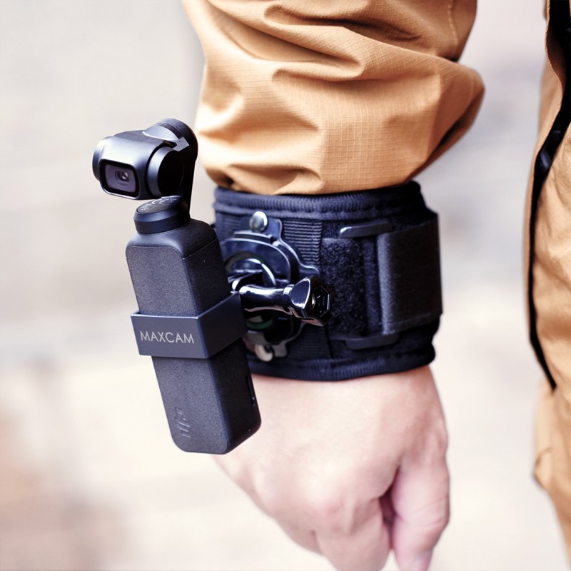 MAXCAM Крепление на запястье для DJI OSMO POCKET 2, вращающееся на 360 градусов, ремешок на руку, фиксирующий ремешок и аксессуары для расширения руки