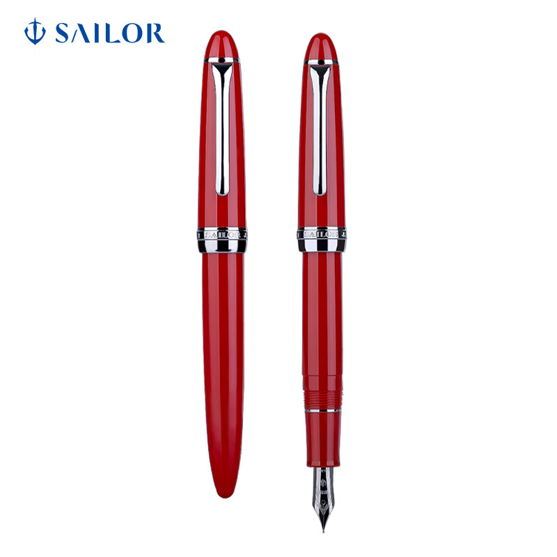 Перьевая ручка SAILOR 0500 Four Seasons Colorful Fish, Deep Autumn Red, перо F, сталь, красный