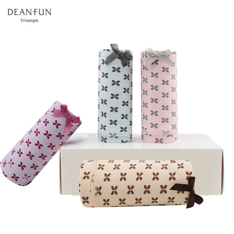 Женские трусы Deanfun, высокие, хлопковые, с эффектом утяжки живота и подъема ягодиц, больших размеров, дышащие, 4 шт.