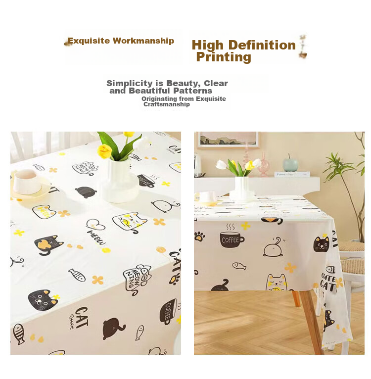 YOUAO Disposable Tablecloths, 160cm, 10 Pieces, Thickened Camping Outdoor Placemats, Printed Tablecloths, Outdoor Dining Mats for Gatherings 9