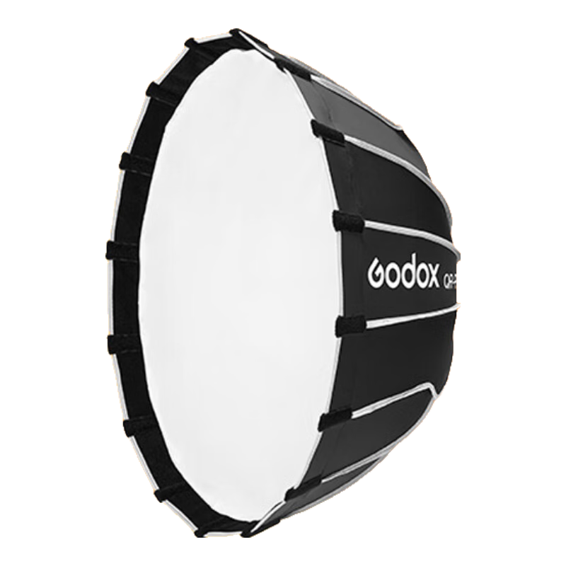Godox Quick-Install Deep Parabolic Softbox QR-P90T Photography Reflector Grid Light Shade Studio Accessory Suitable for Fill Light Flash Lamp 90cm