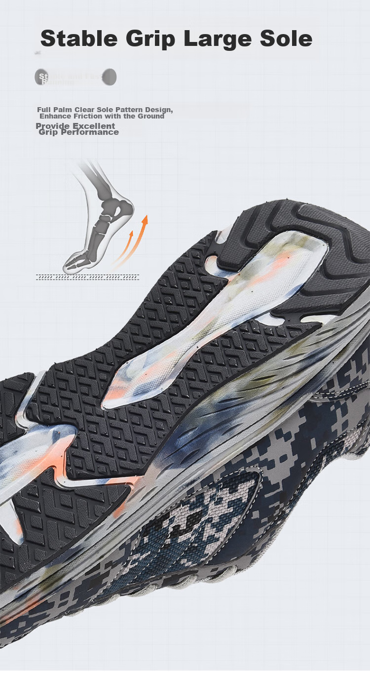 CARTELO Men's Shoes, Camouflage Rubber Shoes, Autumn And Winter Casual Sports Training Military Training Outdoor Running Hiking Mountaineering Tourism Soft-Soled 11