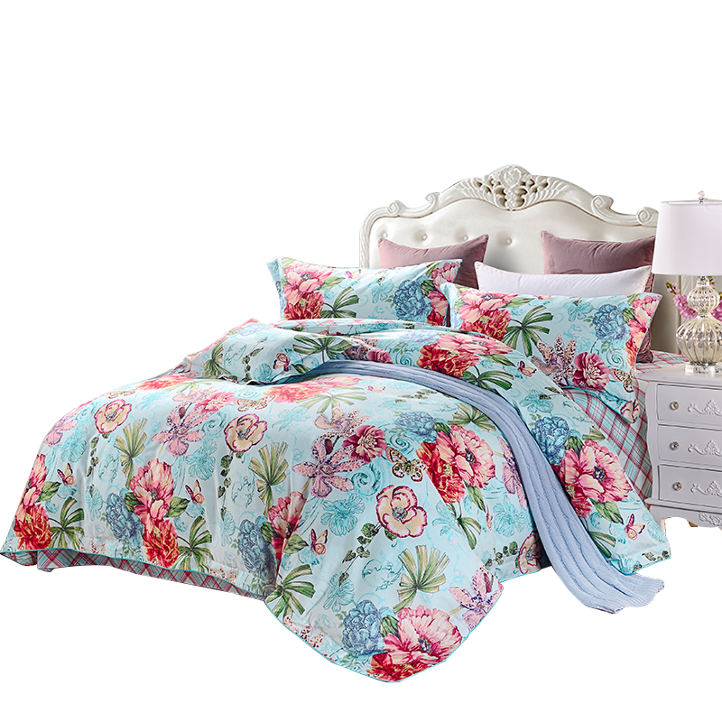 FUANNA Brushed Cotton Multi-Piece Bedding Set - Que Wu Jiang Nan Home Textile Bed Linen 203*229cm