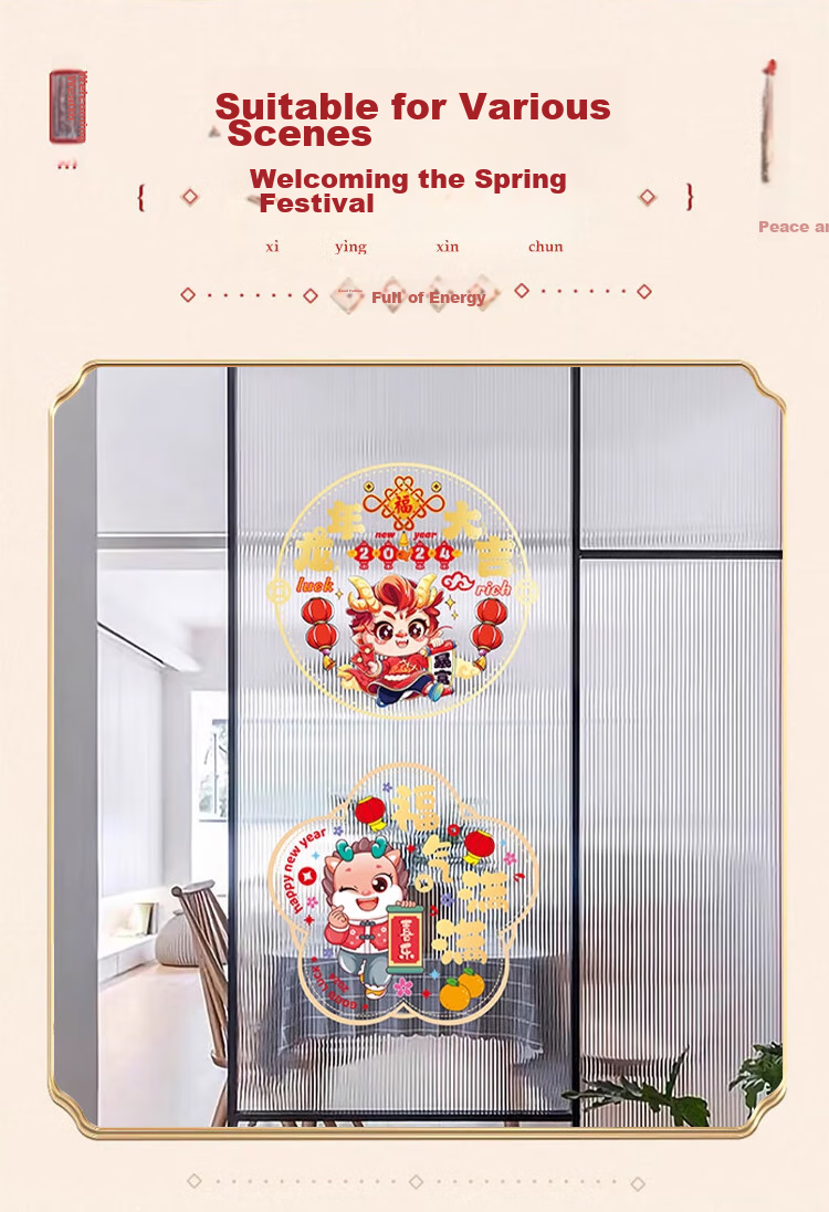Jashigao Luminous Lucky Charm Pendant with Light 2026 Year of the Horse New Year Decoration Spring Festival Festive Atmosphere Wreath Hanging Ornament 7