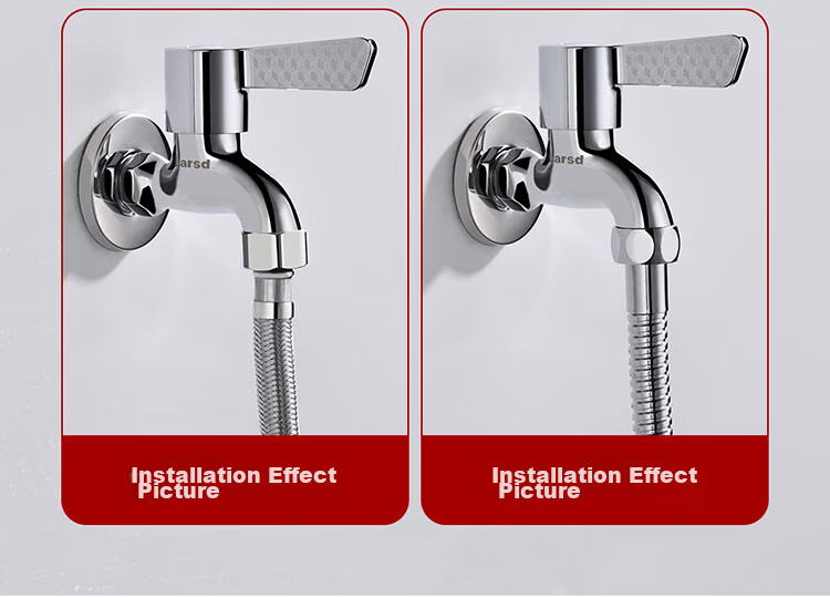 Larsd Mop Sink Faucet, Single Cold Quick-Open Tap, Extended Faucet for Mop Sink 5