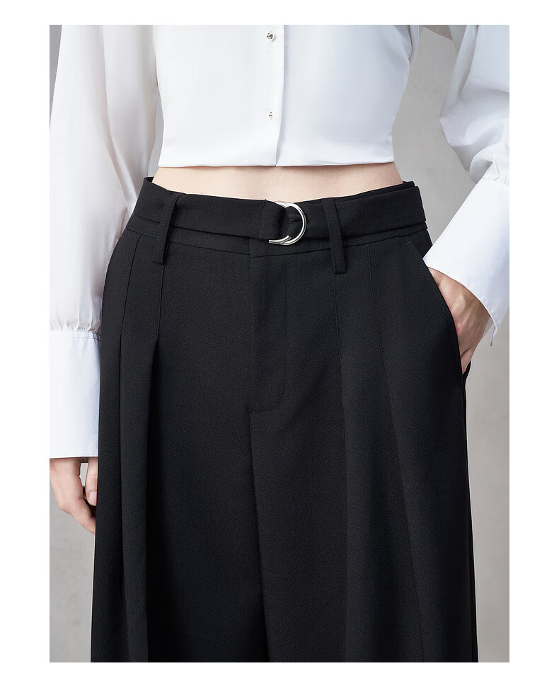 G2000 Wide-Leg Pants with Belt | Women's 2025 Autumn Winter Comfortable Stretch Casual Trousers Mall Edition 4