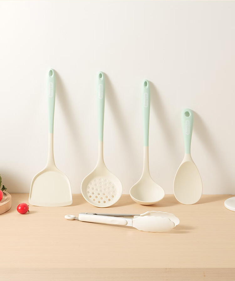 BAYCO Silicone Large Strainer Skimmer Kitchen Dumpling Noodle Ladle High Temperature Resistant Draining Filter BC5618 19