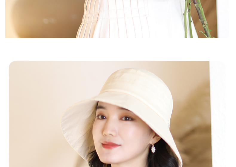 677888 Summer Sun Hat for Women Korean Style Large Brim Sun Protection Hat 11