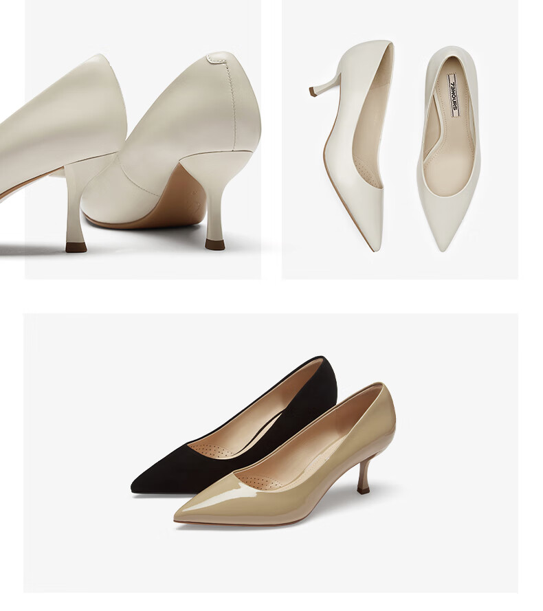 73Hours Celebrity-Inspired Women's Shoes, Brittany Professional High Heels, Wedding Shoes, Shallow-Mouth Pumps, Soft-Soled Comfortable Women's Shoes 12
