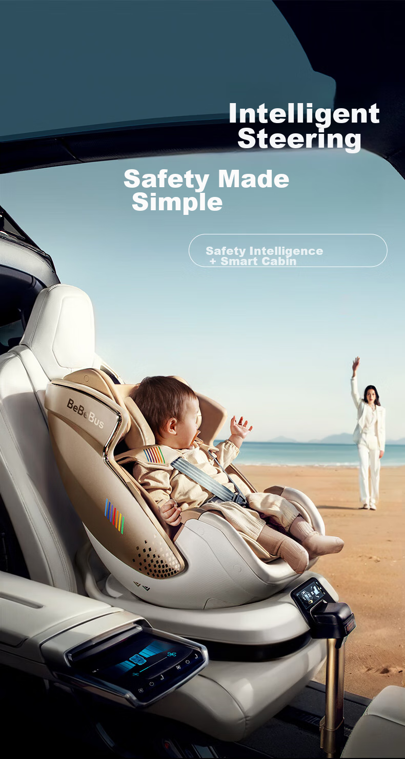 Bebebus Safety Car Seat Space Capsule Intelligent for Babies 0-7 Years Old, Newborn Infants, Space Capsule Classic Ventilation Versio 10