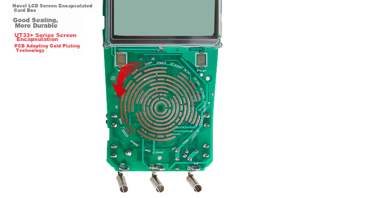 UNI-T UT33A+ Pocket Digital Multimeter, High-Precision Burn-Proof Multimeter, Electrician's Meter, Multi-Purpose Meter for Home Use 24