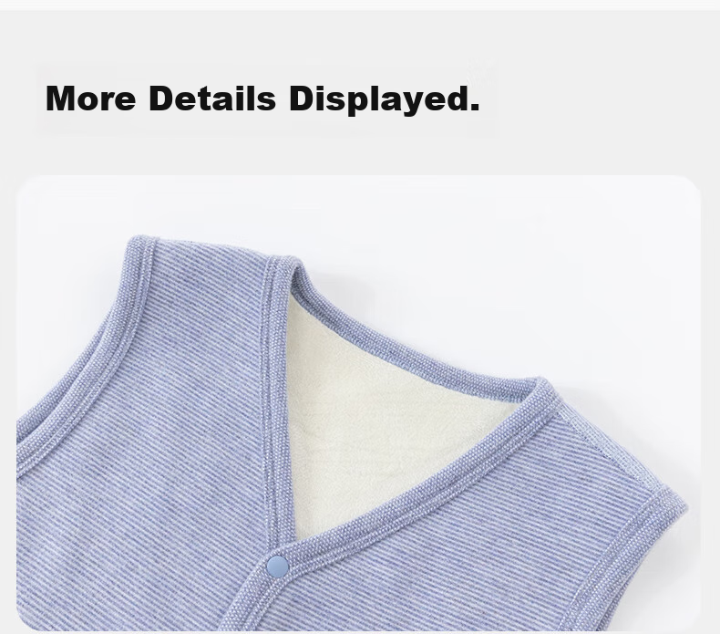 NUBIWU Children's Vest, Boys' Inner Wear Warm Waistcoat, New Fleece-Lined Girls' Autumn And Winter Style Vest, Boys' Spring And Autumn Sleeveless Jacket 19