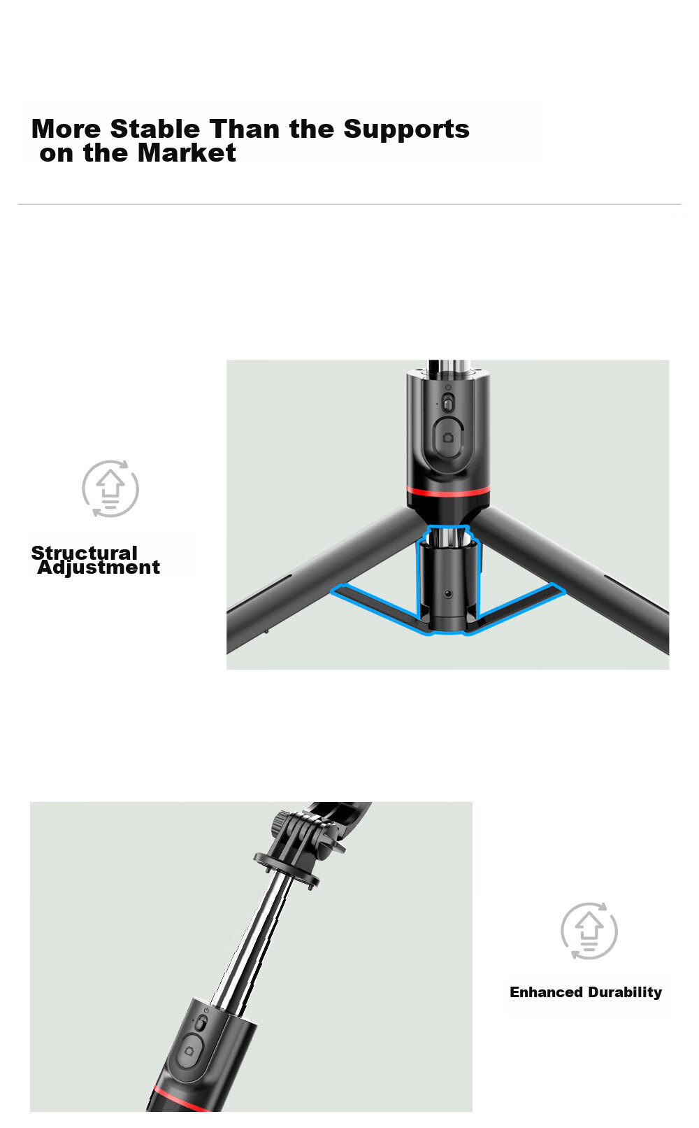 Selfieshow F06 1.3-Meter Selfie Stick, Portable Universal Handheld Selfie Stick, Travel-Friendly Phone Photography Stand, 360-Degree Rotating Photo Stand for Concerts 3