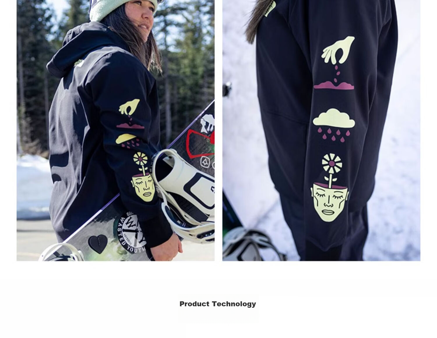 The North Face Knitted Sweatshirt for Women, Outdoor Windproof And Warm Pullover 7UUK, Black/ORN, Size S 2