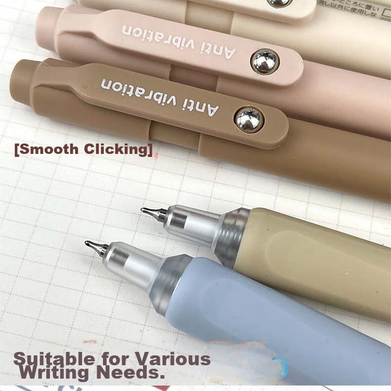 Mule Retractable Gel Pen, Vintage Color, 0.5mm Gourd Tip, Drawing And Journaling Pen, Colored Gel Pen, Multi-Color Stationery Marker, 3-Pack M-8922 5