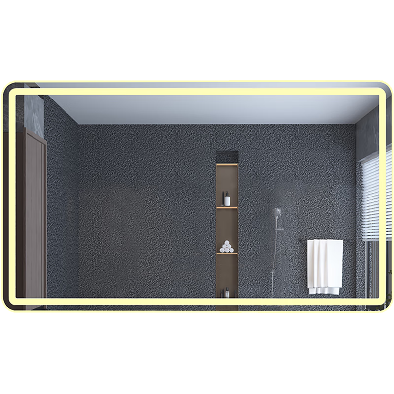 Moxiao Smart Mirror Hotel Bathroom Makeup Mirror Touchscreen Anti-Fog Bathroom Mirror 700*900mm Two-Button Three-Color Timer
