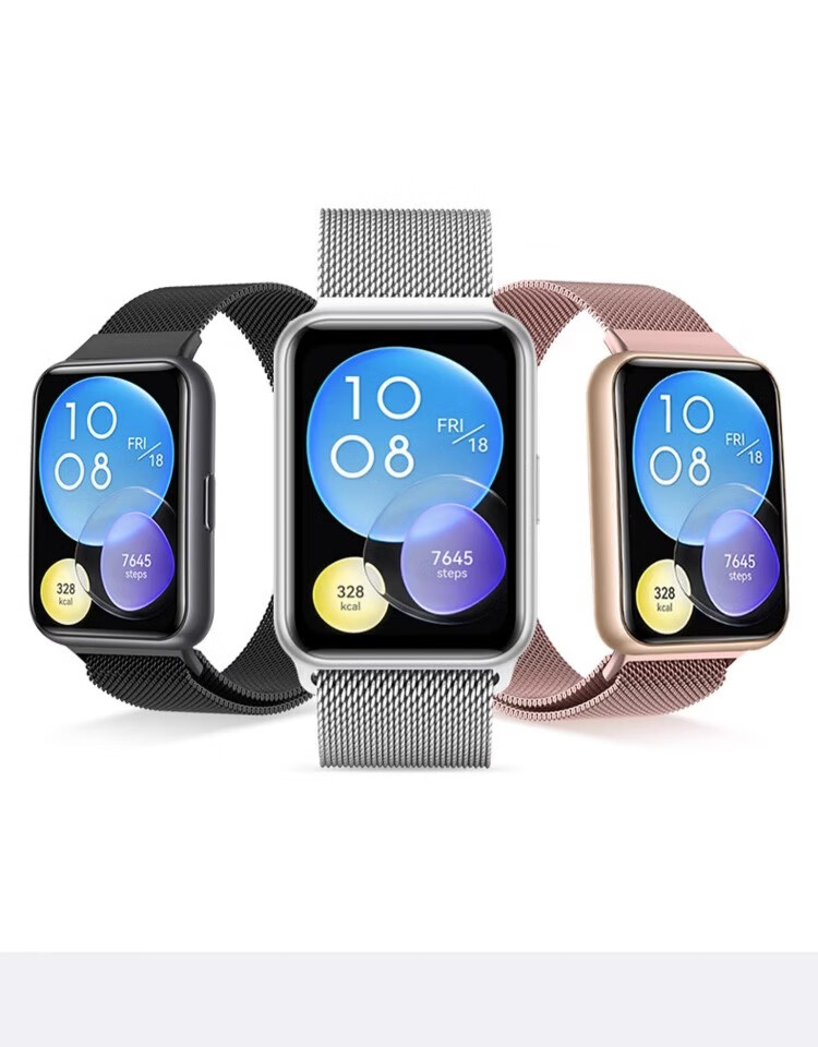 Iboann Silicone Watch Band Compatible with Huawei Fit2 Smartwatch, Suitable for Men And Women, Fashionable/energetic Wristband, Original Integrated Accessory 9