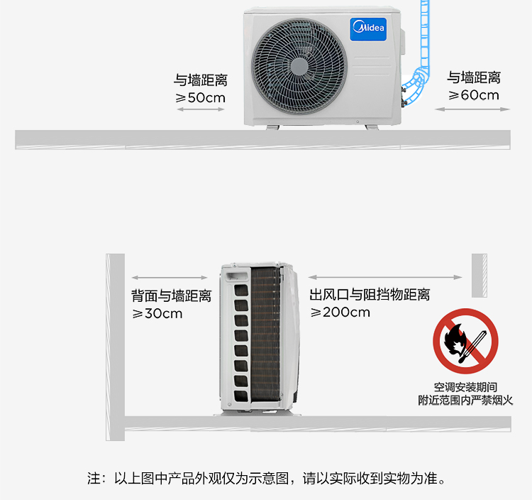 105851-美的(Midea) 新能效 风耀 大1匹 智能家电 变频冷暖 壁挂式空调 高温蒸汽自洁 以旧换新 KFR-26GW/N8VJE3-详情图