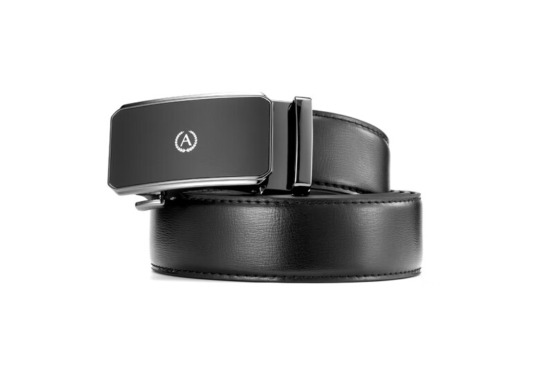 Aokang Men's Leather Belt Business Casual Automatic Buckle Cowhide Waist Belt Valentine's Day Gift for Boyfriend Husband 6