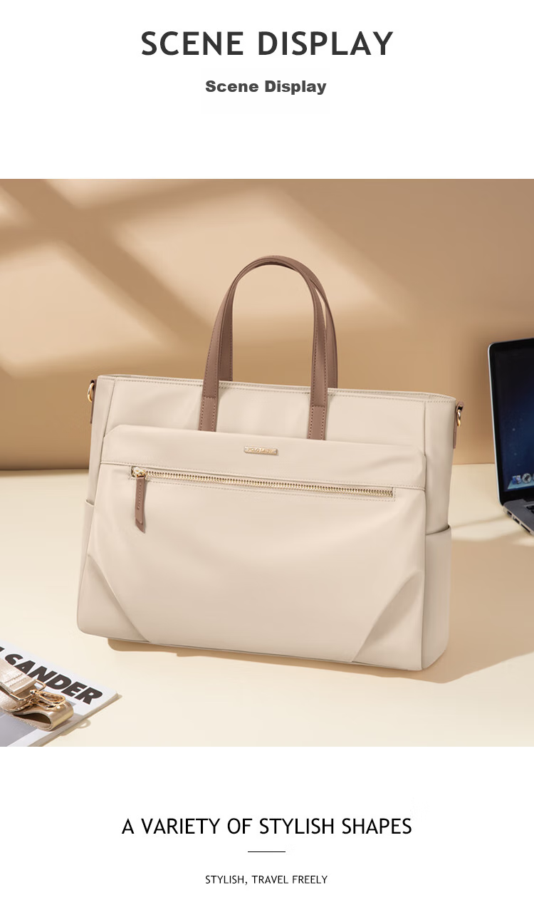 POLO Handbag, Women's Shoulder Bag, Ladies' 14-Inch Laptop Bag, Business Travel Office Bag, Gift for Girlfriend 19