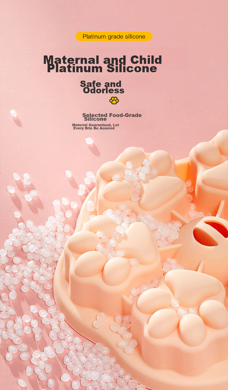 COOKSS Baby Food Tools Set: Silicone Soup Ladle, Spatula, Food Tongs, Steamed Cake Mold, Egg Beater 3
