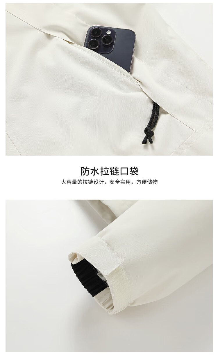JEEP Three-In Detachable Windbreaker Jacket for Men, 2026 New Autumn And Winter Style, Windproof Outdoor Coat 5
