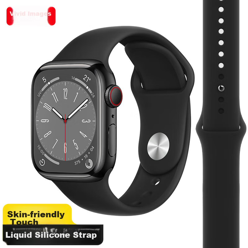 Weiqiantu Compatible with Apple Watch Series 12/11/10/9/8/7/6/ultra4/32, Sports Silicone Watch Band for Men And Wome