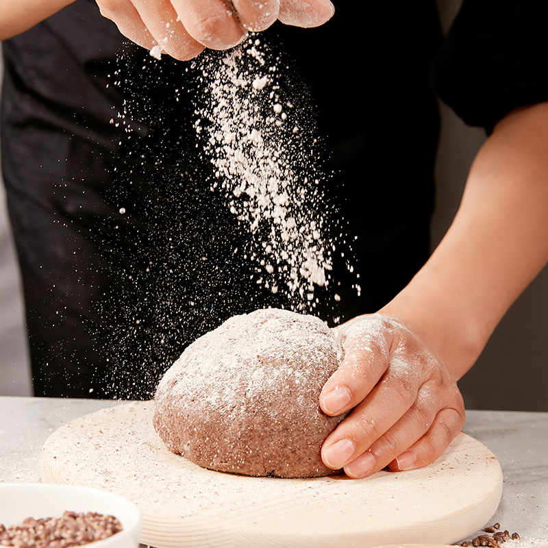 来伊份黑麦吐司面包450g 全麦早餐轻食代餐健身糕点点心蛋糕休闲零食