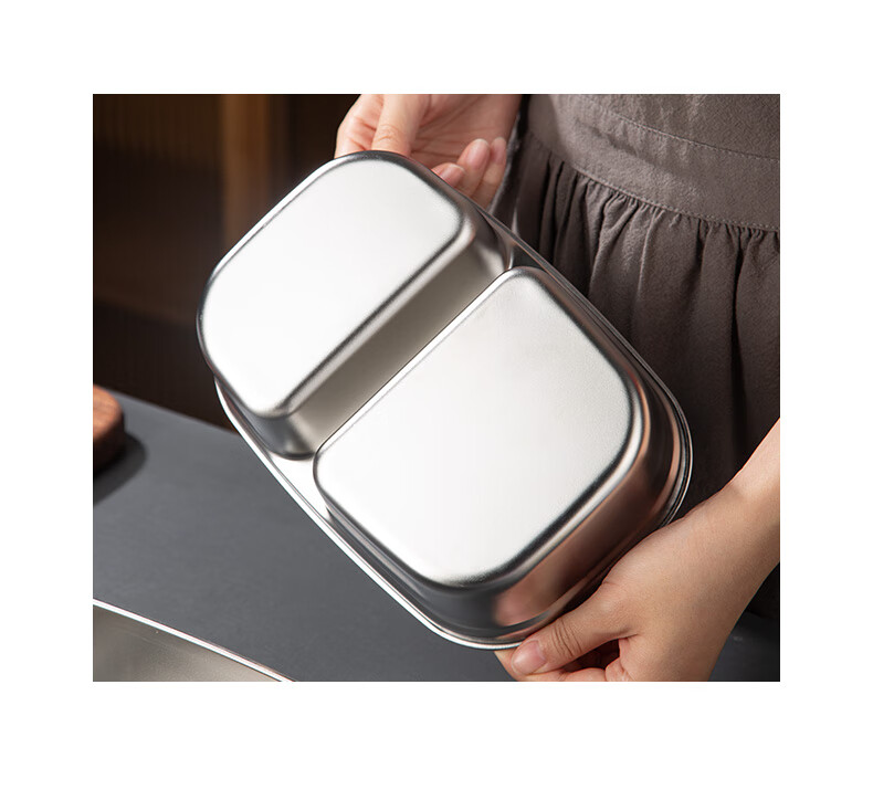 Newair Stainless Steel Lunch Box, Microwave-Safe Food-Grade Compartmented Container for Students And Office Workers, Bento Box 20