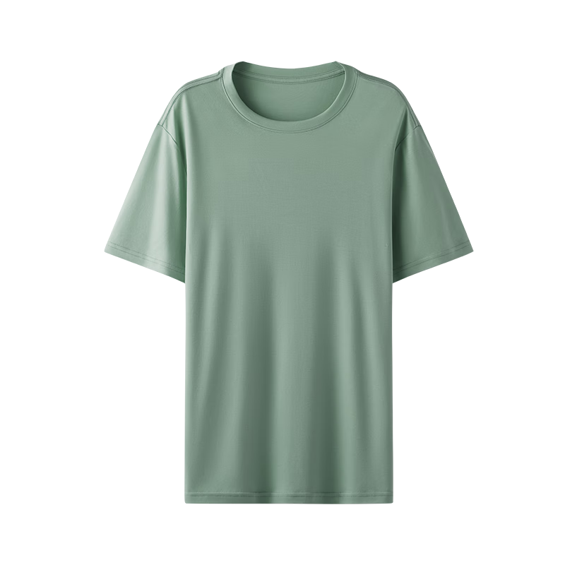 HLA [Zui Huxi-Pro8] Short-Sleeve Undershirt for Men And Women, Zero-Carbon Tencel Antibacterial Anti-Mite Couple's Basic Undershirt