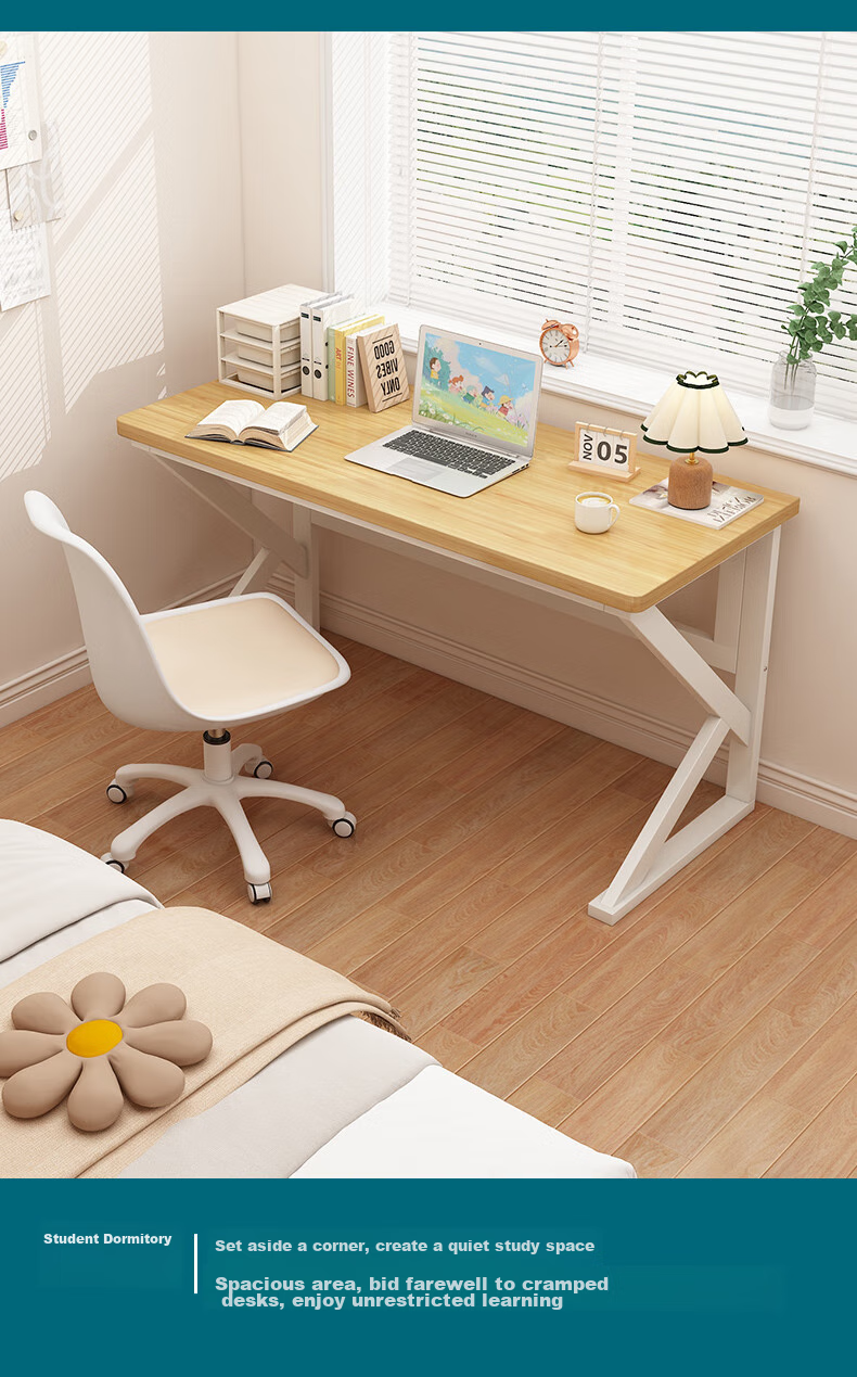 Yameile Gaming Desk, Thickened Solid Wood Core Computer Desk, Office Desk, Study Desk, Simple Writing Workstatio 15