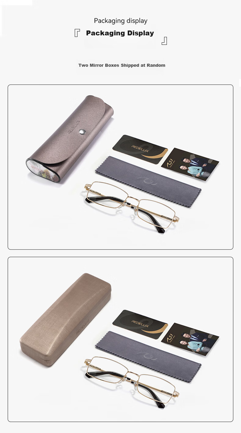 Xiyanghong Reading Glasses for Men, High Definition Anti-Blue Light Full Frame Durable Stylish High-End Reading Glasses E9106 Gold 150 Degrees 17