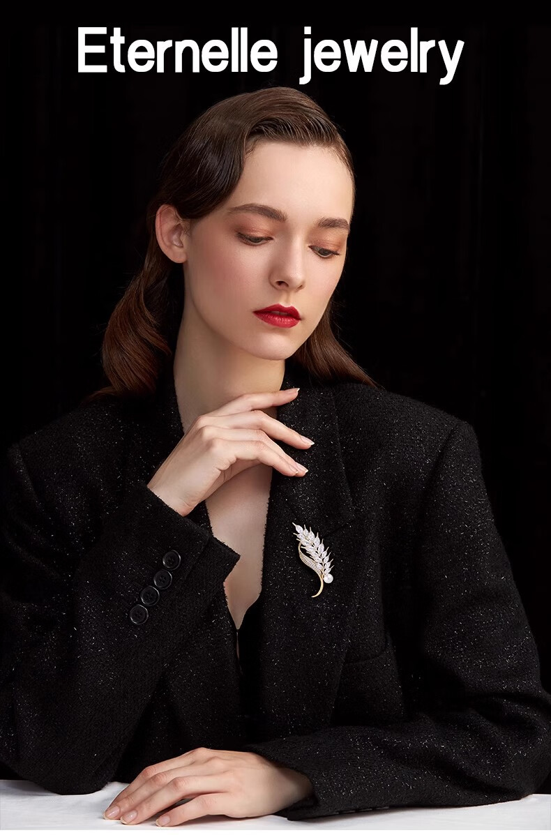 Eternelle French Eternal Wheat Ear Brooch, Elegant And Exquisite Accessory, Luxurious Corsage, High-End Ornament, Birthday Gift 2