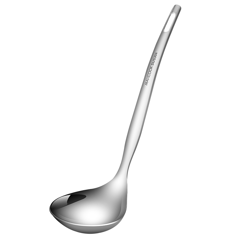 MAXCOOK 304 Stainless Steel Soup Ladle, Small Soup Spoon Hot Pot Ladle, Thickened Extended Handle MCCU9226