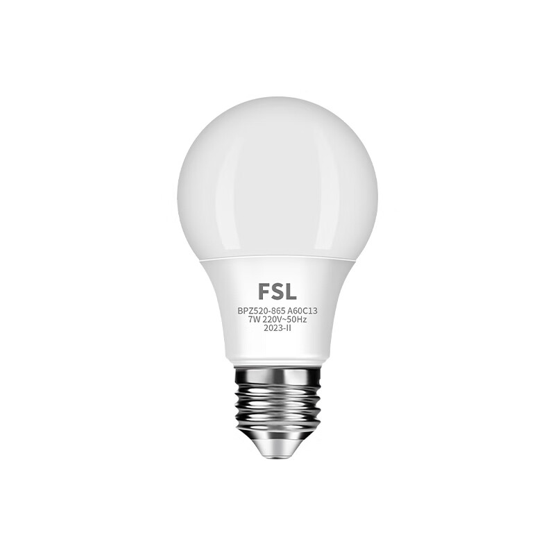 Foshan Lighting (FSL) LED Bulb E27 Screw Base Energy-saving Spiral Bright Light Source 7W White Light (6500K)