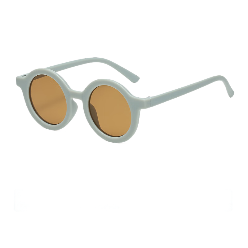 DRATRA Children's Sunglasses, Round Frame Sunglasses for Boys And Girls, Sun Protection Decorative Glasses, Fashionable Cartoon Cute Style