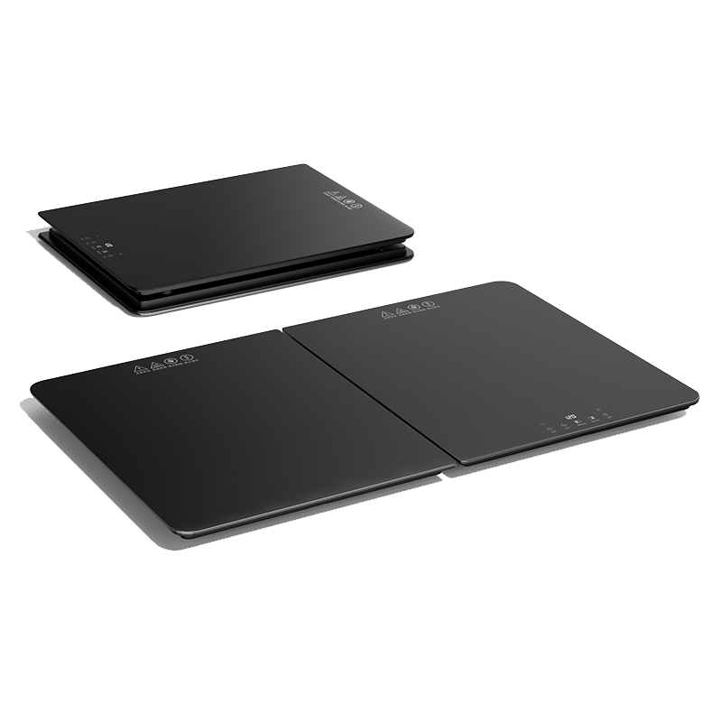 Fudelai Folding Food Warmer Plate, 2026 New Model, Electric Heating Plate, Food Warming Tray, Multifunctional Table Mat, Square Black, 60.3*38cm