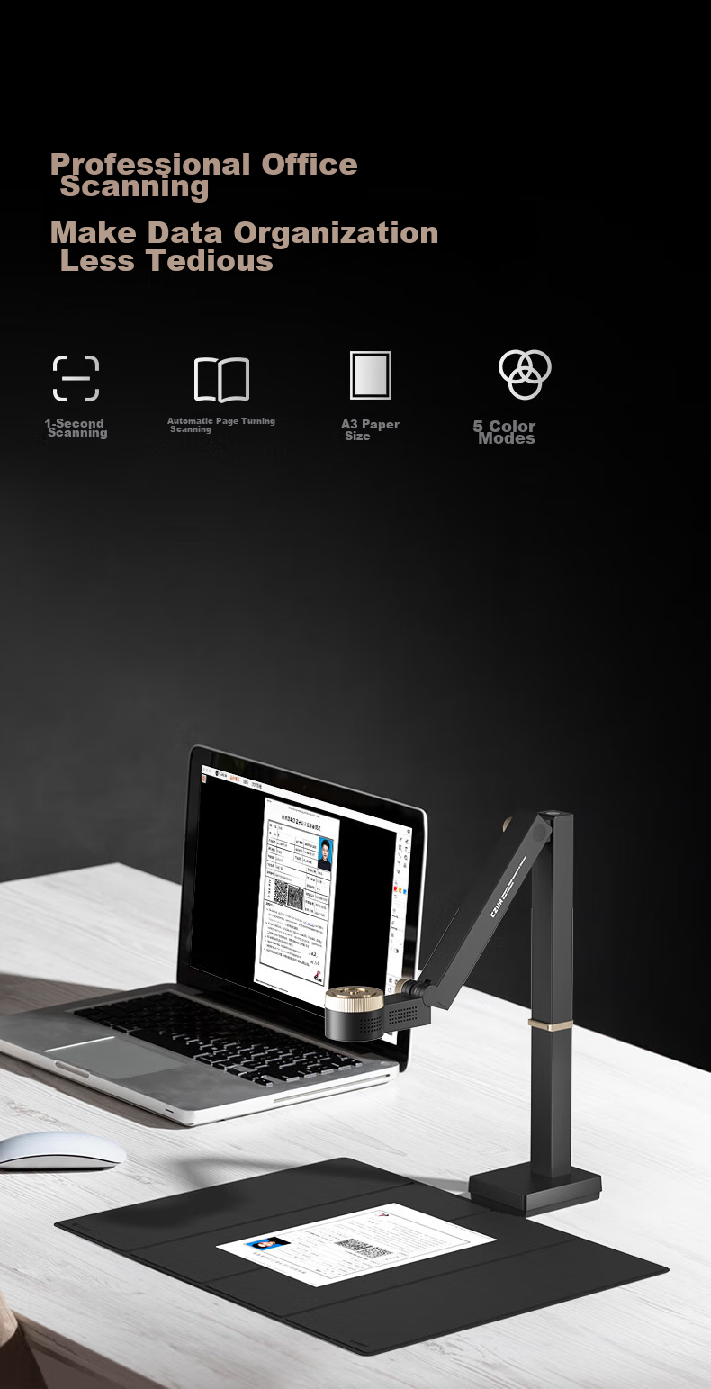 CZUR FancyS Video Display Stand for Online Classes, Calligraphy And Painting Training with Microphone, Recording, Video, Photo Capture for Live Lessons, Object Projection, 4K Capture A3/A4 13