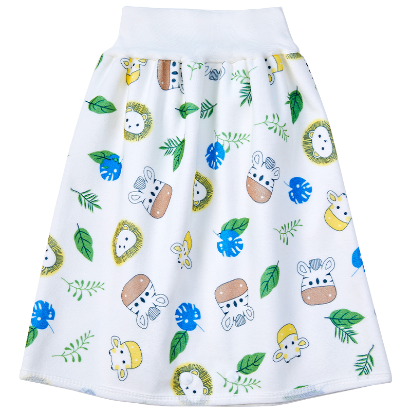 Nanjiren Washable Baby Diaper Cover, High-Waist Breathable Waterproof Diaper Pad, Anti-Side Leak, Colorful World