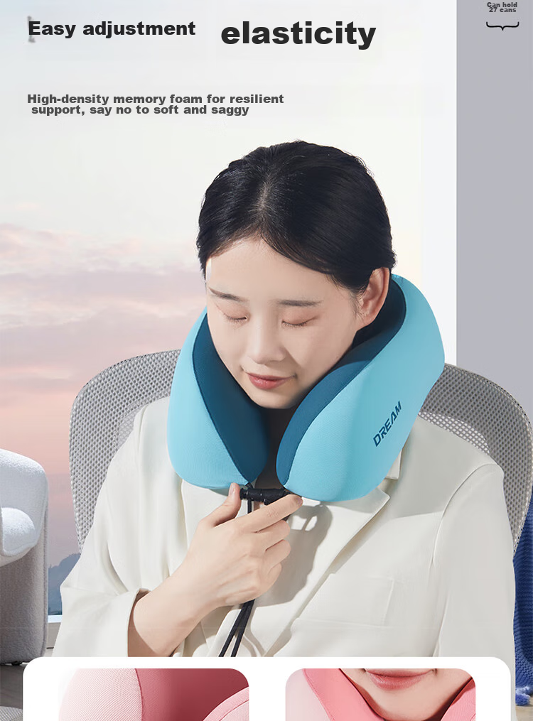Buleishen Car U-Shaped Neck Pillow, Cervical Pillow, Memory Foam Neck Support Pillow for Driving And Travel 10