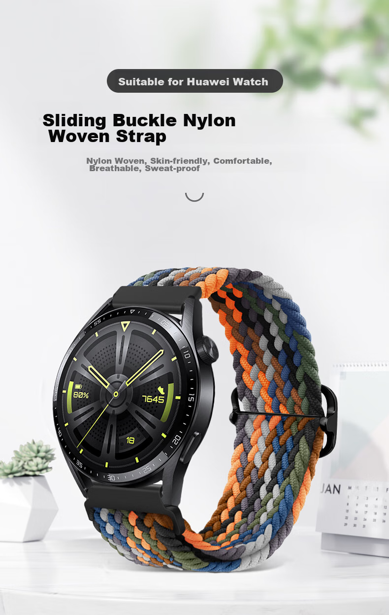 Weiqiantu [Magnetic Umbrella Buckle] Compatible with Huawei GT7/GT6/GT5/Pro Watch Band, Watch6/5/Pro/Watch4pro/Buds2 Watch Strap, GT3/4 Master 2 1