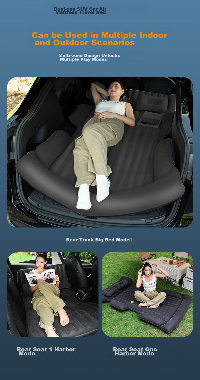 Yantu Car Air Bed, SUV Air Mattress, Car Model Y Trunk Travel Sleeping Pad, Self-Driving Tour Equipment F31 5