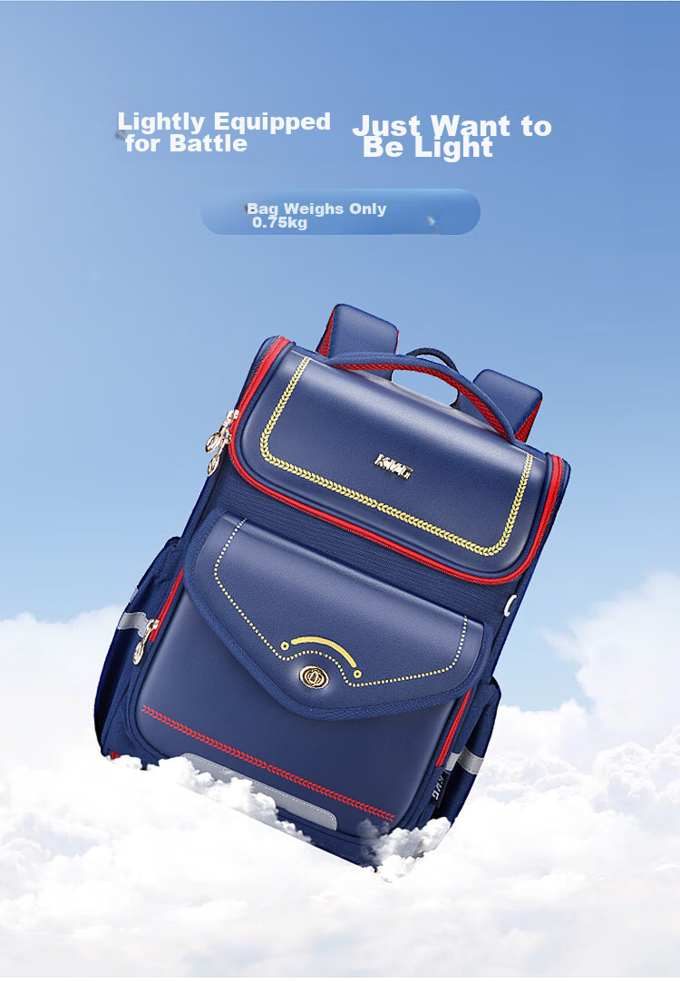 KVG Primary School Students Backpack Children's Schoolbag Spine Protection Reduce Burden 4th-6th Grade Girls Boys Double Shoulder Bag 12
