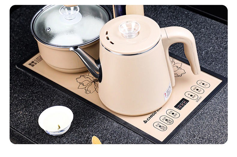 CHIGO Automatic Water-Refilling Electric Kettle, Tea Table All-In Water Boiler, Tea Table Electric Tea Tray Brewing Pot, Tea Maker, Specialized Electric Tea Stove Set JBL-S8250 14