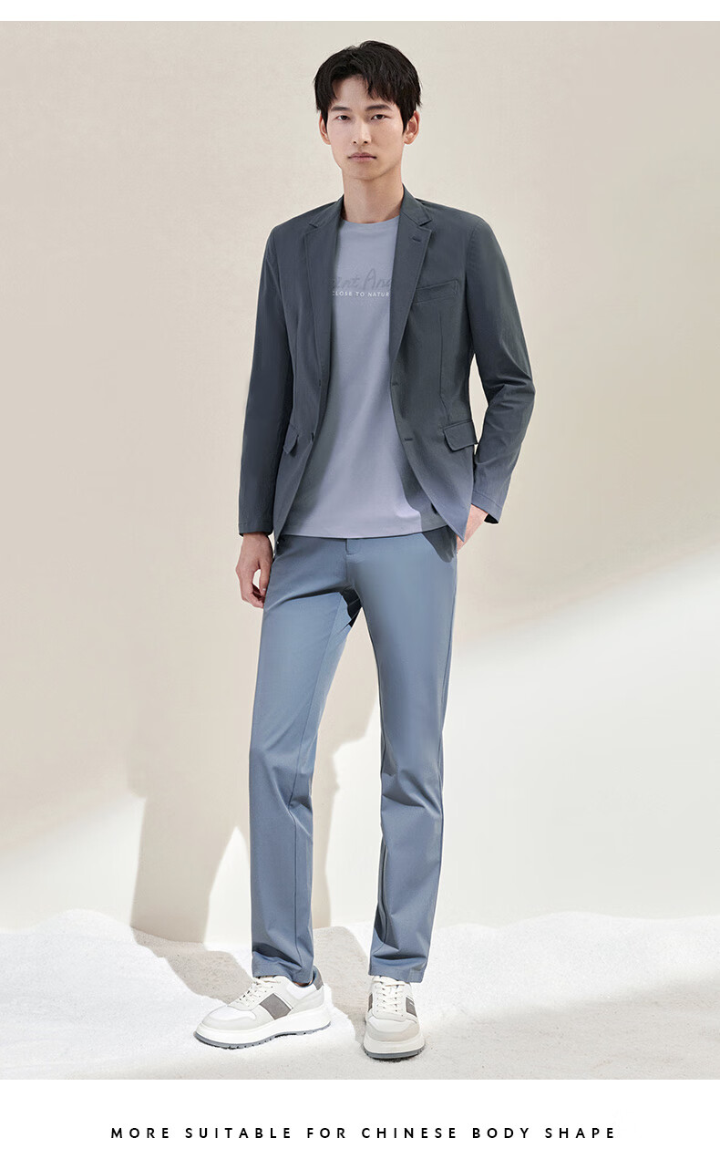 SAINT ANGELO Spring Men's Sports Blazer, Packable Casual Suit Jacket KESU241011U, Navy Blue, Size 52 10