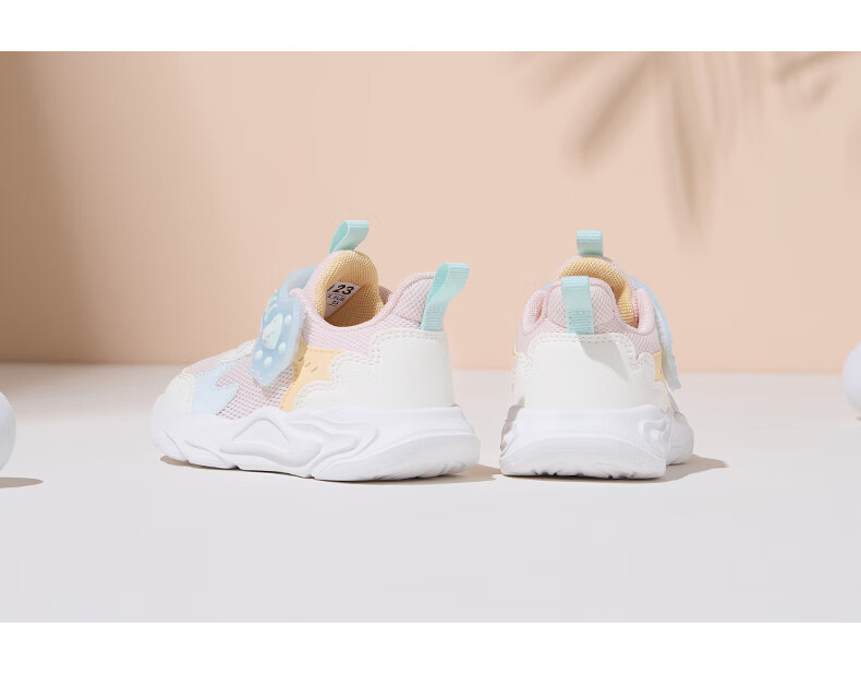361° Children's Shoes, Spring And Autumn Girls' Lightweight Soft Casual Shoes, Second Stage Walking Shoes, Blue, Size 25 10