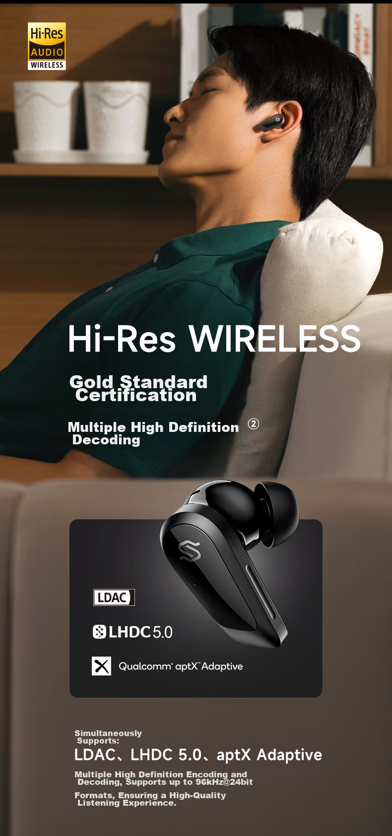 EDIFIER [Digital Multi-Year Recommendation] STAX SPIRIT S10 EDIFIER's First Magnetic And Electric Flat Noise-Cancelling Headphones, Compatible with Apple, Xiaomi, Huawei, Obsidian Black 8