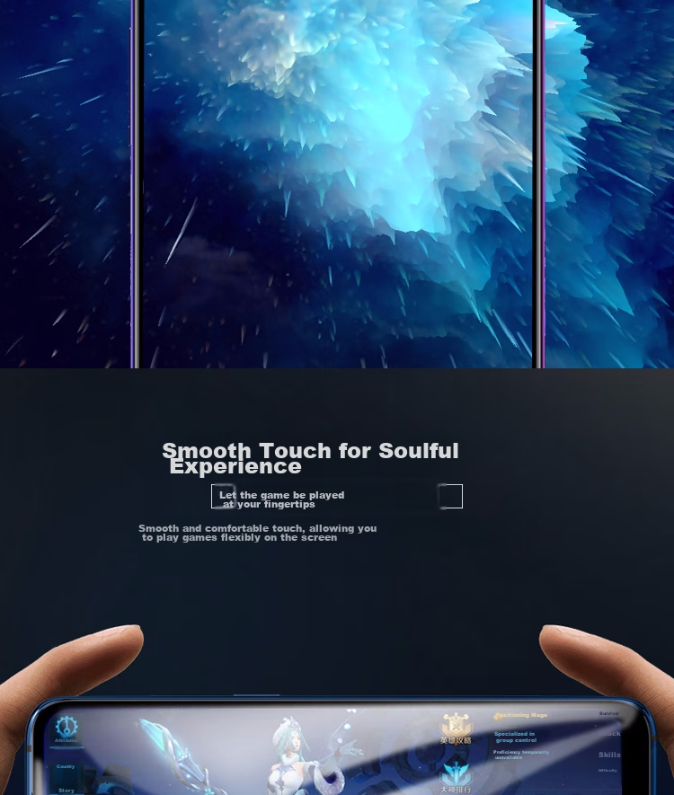 ESCASE Huawei Honor 30/30S Tempered Glass Screen Protector, Non-Full Coverage, No White Edge, Shatterproof [High Definition] 6