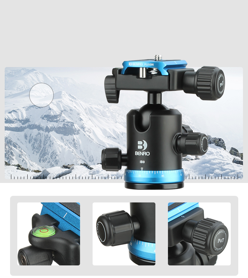 Benro Tripod IF28C+ DSLR Tripod Head Canon Nikon Camera Super Strong Carbon Fiber Foldable Convertible Monopod 9