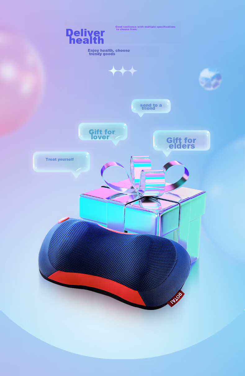 RONGTAI Cervical Massager, Shoulder And Neck Massage Device, Pillow for Trapezius Muscle Massage, Multifunctional Kneading Neck Massager, K30 Practical Gift for Parents And Friends 4